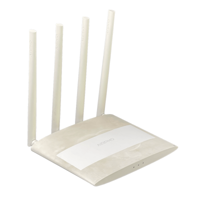 AR-W400 USADO AIRPHO Router WiFi de 2 puertos a 100Mbps, 1 WAN, AC1200 banda dual 5GHz y 2,4GHz, necesita fuente PST-1012