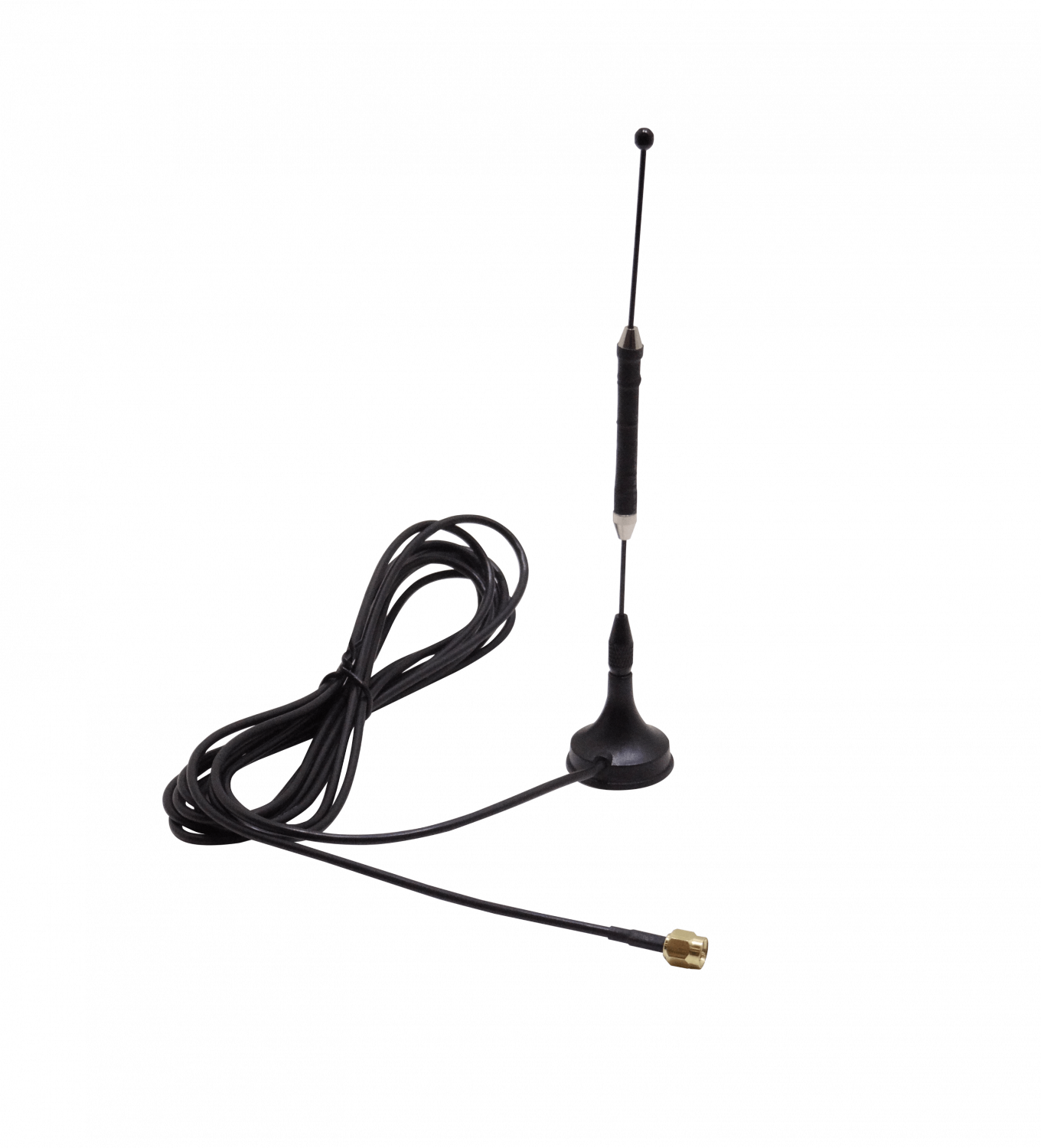 4G-10DBI Antena Omnidireccional 10dBi 700-2700MHz Conector SMA Macho Base Magnética Cable 3m Largo Total 18cm