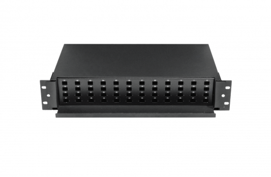 CFR48CL-D LINKMADE Panel-Deslizable 48-conectores-SC 96-conectores-LC Bastidor-Fibra-Óptica 2U requiere-Adaptadores 48-Fusiones