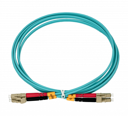 JF3LL2 2m LC-LC OM3 Multimodo MM Dúplex Latiguillo Fibra 3.0mm 50/125µm LSZH