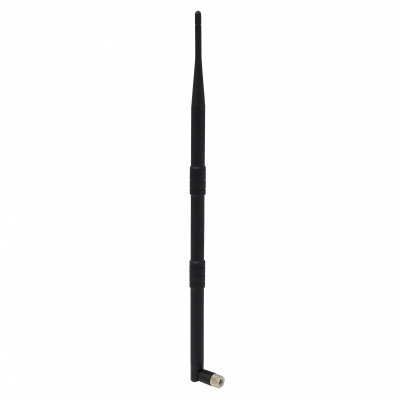 ANT-249 Antena Omnidireccional para Interiores de 9dBi, Frecuencia 2,4GHz-2,5GHz, Conector RPSMA Macho, 38cm de Longitud, Color Negro
