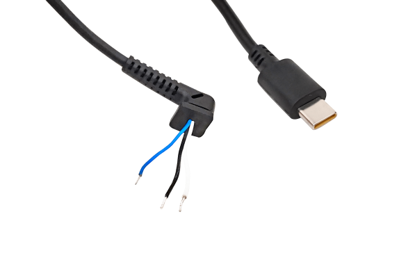 CABLE-C Cable para técnicos USB-C Tipo C de 180cm, 3 conductores DC, compatible con carga de 45 a 65W