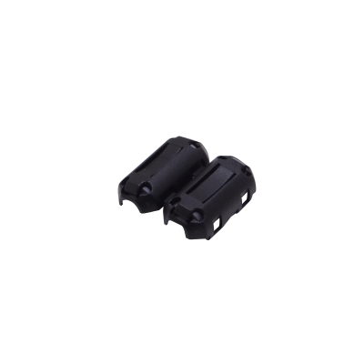 EMI-730N Núcleo de ferrita de níquel-zinc, dimensiones 15mm de diámetro por 30mm de largo, para conductores de hasta 7mm, color negro.