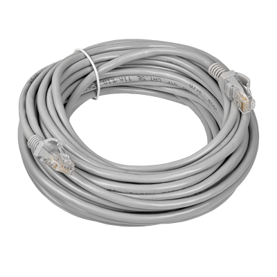 CPG-10C 10mt Cable de Parcheo 1-unidad CAT5E UTP 26AWG-CCA Gris RJ45 Moldeado
