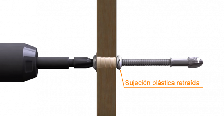 DRY9 DRYWALL Plancha Yeso-Cartón-9mm Taco-Tornillo-M6.3x54mm-Autotaladrante 25-unidades