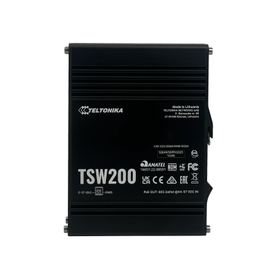 TSW200 TELTONIKA 8-1000-PoE++ 2-SFP 240W-total necesita-7-57V IP30 Carril-DIN Conmutador Industrial