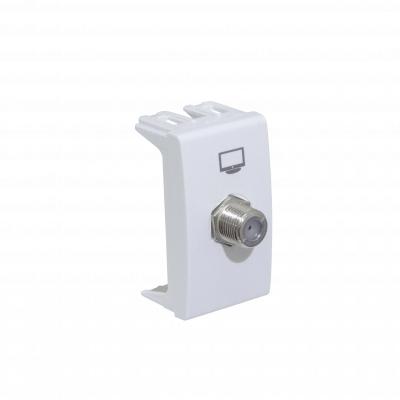 KEP-T KALOP Blanco Toma de Televisión por Cable Pin Fino Hembra-Hembra Coaxial F-H/F-H requiere/KEP-A KL40291