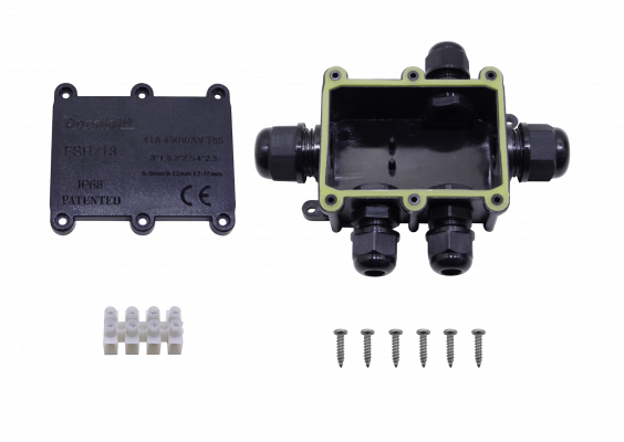 REG5X68 DEENLAI 1a4 3xPG9 2xPG18.5 IP68 Estanca Exterior Caja-Derivación x4 FSH713