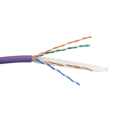 CB6T-UVH TRIMERX AWG23 LSHZ CAT6 Violeta Cable de un solo hilo 305 metros Cobre