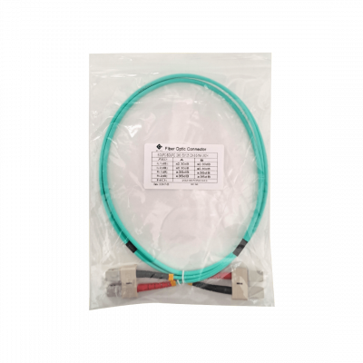 JF3CC1 1 metro SC-SC OM3 Multimodo MM Dúplex Latiguillo Fibra 3.0mm 50/125um LSZH
