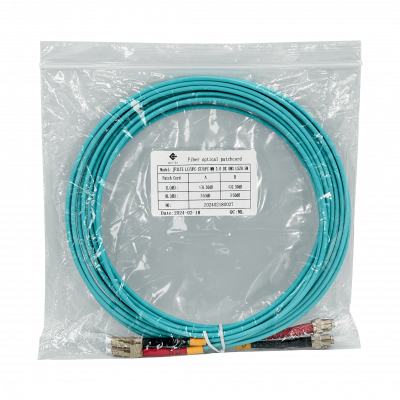 JF3LT5 Jumper de Fibra Óptica Duplex Multimodo OM3 LC-ST 5mt 3.0mm 50/125um