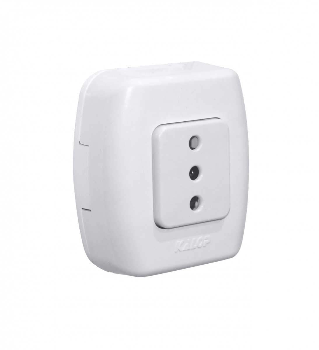 ENCHUFE-1 KALOP 1-Enchufe Sobrepuesto Blanco con-Tierra Tekna KS39672
