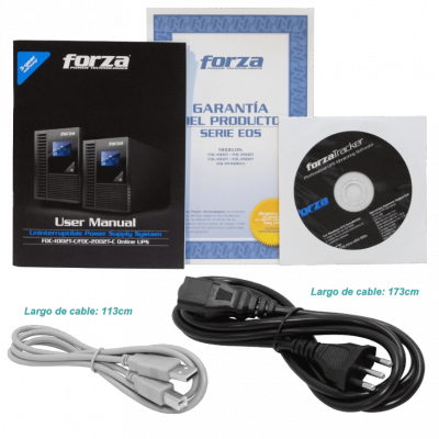 FDC-2002T-C FORZA Torre 260WH 4x9AH 2KVA 1800W Online LCD DB9-H USB 5-IH SNMP UPS