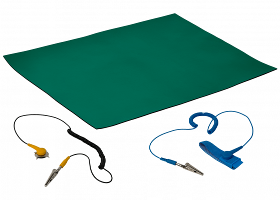 COMPUTER-MAT Tapete Disipador Electrostático 30x40cm cable-100cm-Pinza 8BM-401A