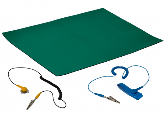 COMPUTER-MAT Tapete Disipador Electrostático 30x40cm cable-100cm-Pinza 8BM-401A