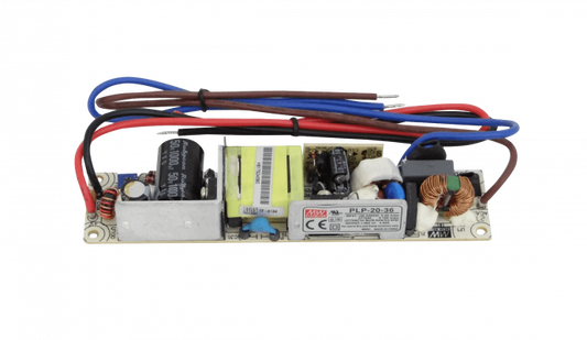 PLP-20-36 MEANWELL 20W 36V 0,55A Open-Frame Fuente-Poder 100-240VAC Ajustable