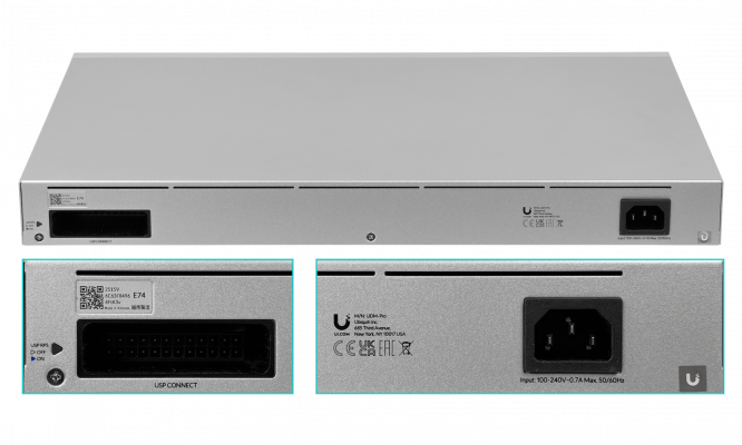 UDM-PRO UBIQUITI 9-1000 2-WAN 2-SFP+10G 1U-Rack 240VAC/USP UniFi Pasarela en la Nube