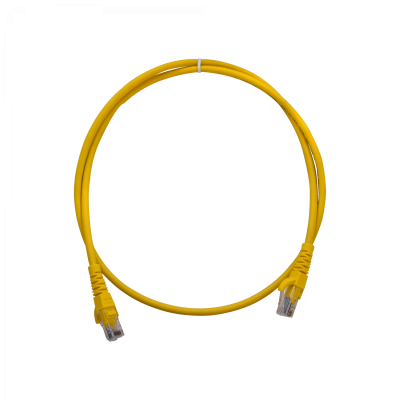 CP6M-10L LINKMADE 1MT CAT6 AMARILLO LSZH LATIGUILLO MOLDEADO MULTIHILO