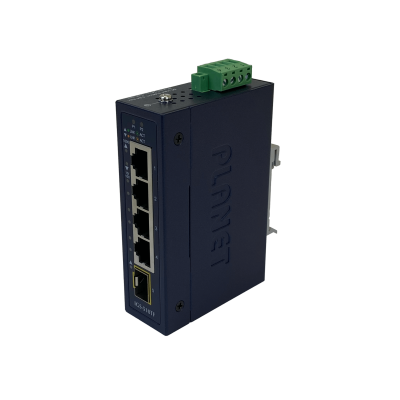 IGS-510TF PLANET 4-1000 1-SFP IP30 Switch Industrial Riel-DIN Gigabit req/12-48V