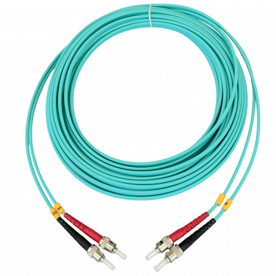 JF3TT10 10mt ST-ST OM3 Multimodo MM Duplex Latiguillo Fibra 3.0mm 50/125um LSZH