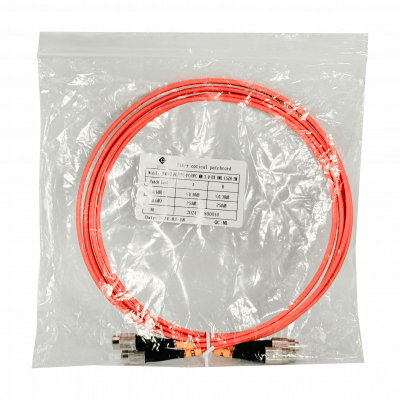 JFMFF2 Latiguillo dúplex de fibra óptica multimodo OM1 62.5/125µm, 2 metros, conectores FC-FC, cubierta LSZH
