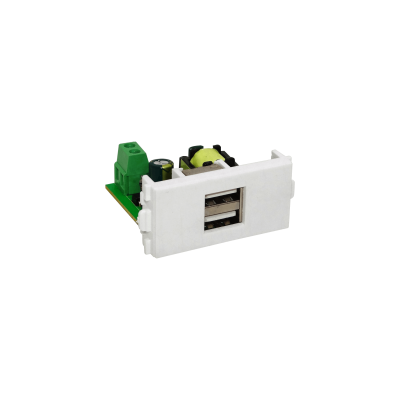 FQ-F5-W10 Fuente de Alimentación para Multimedia FQ1, FQ2, FQ3 con 2 salidas USB-A Hembra, 5V 2.0A (2000mA) 10W, entrada 100-240VAC