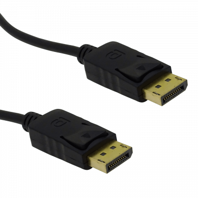 DP-2MM DisplayPort-Macho 1,8 metros 180cm Cable Macho-Macho Negro