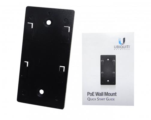 POE-WM UBIQUITI Soporte de Pared Delgado 12W de Plástico Negro para Alimentación sobre Ethernet