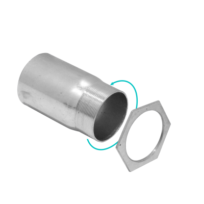 EMT50-SA 50mm Derivación con Rosca para Tubo Conduit Rígido Metálico Longitud-9cm