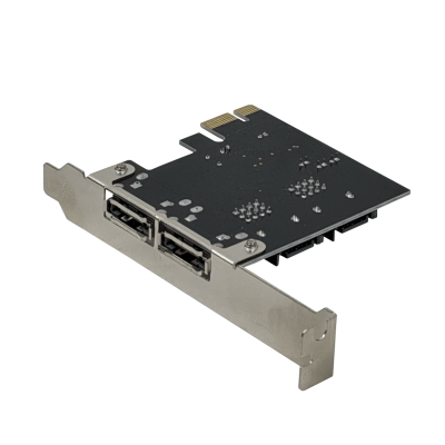PCIE-SATA Tarjeta PCIe-x1 2-SATA3.0 2-eSATA3.0 PCIExpress ASM1061 asmedia