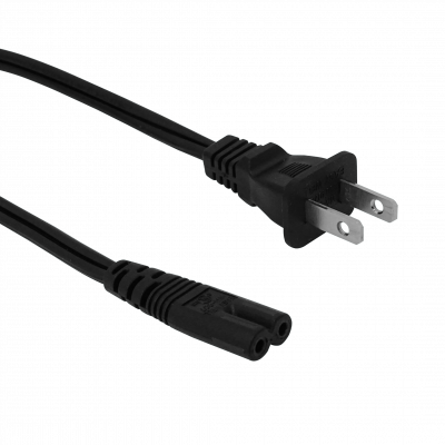 CAM8 Macho-Americano a Hembra-Tipo-8-C7 Cable de Alimentación 1,4 metros 140cm sin-Tierra