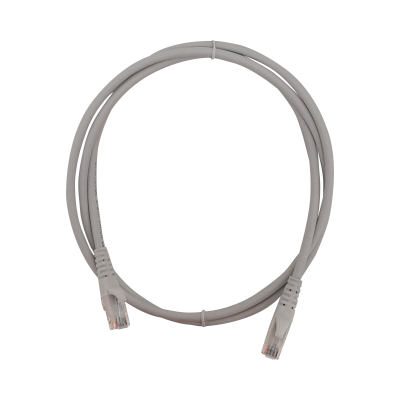 CP6G-15L LINKMADE Cable de parcheo multifilar categoría 6 de 1,5 metros, color gris, con cubierta LSZH y conectores moldeados por inyección