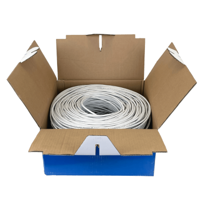 CB6T-UGH TRIMERX CABLE UNIFILAR DE COBRE CAT6, CALIBRE AWG23, CUBIERTA GRIS, 305 METROS, TIPO CM