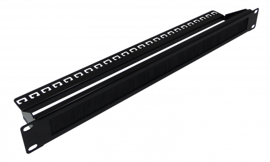 RAP-1CS LINKMADE TAPA-SOPORTE-POSTERIOR 1U C/APERTURA-CEPILLO P/RACK-19P