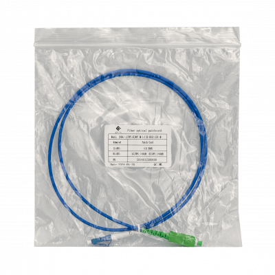 JBSAL1 LSZH Blindado 1mt LC/UPC-SC/APC SM Simplex Latiguillo de Fibra 3.0mm 9/125um