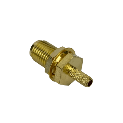 SH1C Conector coaxial crimpeable SMA hembra para cable RG316 y RG174, modelo CA100