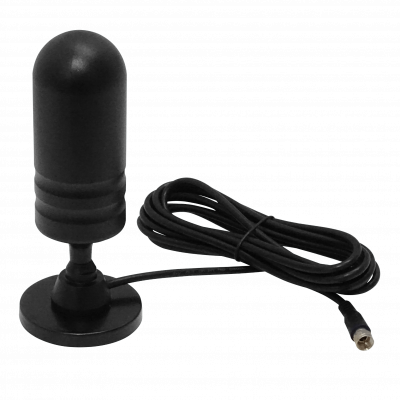 TV-30 75ohm Antena Televisión HD Digital 470-862MHz Base Imantada Hembra-Macho-1,5m DVB-T