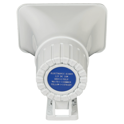 SD-30W Sirena Blanca 30W 12VDC 118dB watt doble tono exterior 12V