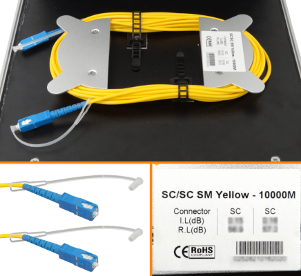 BOB-10CC Bobina de Lanzamiento Monomodo SM SX 9/125 de 10km con Conectores SC-SC/UPC G652
