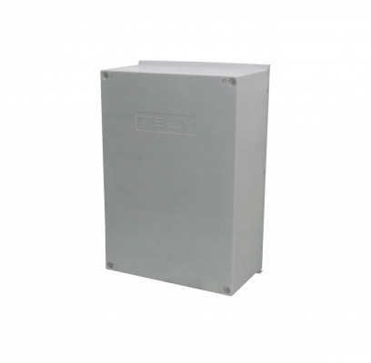 TIP-64 TIBOX Gabinete Estanco Poliéster 600x400x230mm Gris IP65 RoHS con Placa Interior