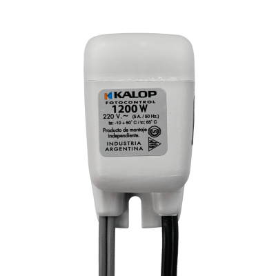 FOTOCONTROL KALOP Celula Fotoelectrica 1000W 220VAC IP44 UV 10/30-Lux Fotocelda