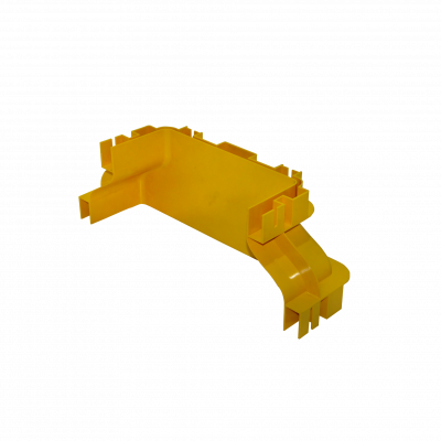 CCA-360-U1H Adaptador hembra reductor de 360x100 a 240x100mm color amarillo material PC+ABS libre de halógenos