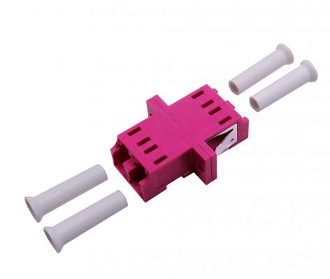 FA4LD LC-LC Fucsia OM4 DX-Dúplex Acoplador para Fibra Adaptador para Cabecera-CL/Caja