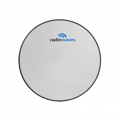 HPD4-2.4NS. RADIOWAVES Antena parabólica 27dBi 2,4GHz-2,7GHz diámetro 1200mm ángulo apertura 7,3º configuración 2x2 2-conectores N-hembra incluye radomo