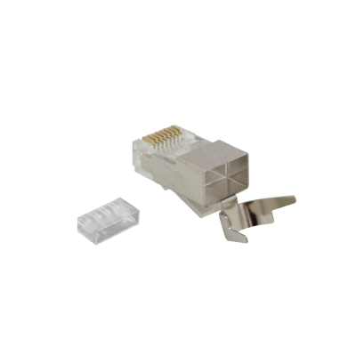 RJ7-15 CAT7 1,5mm RJ45 8P8C Bolsa 10-Conectores Machos Crimpeables oro-50um