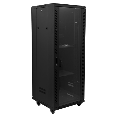 RK32-6L LINKMADE Rack de Piso con Vidrio 32U/140cm 600mm Ancho 60cm Fondo con PDU y Ventilación
