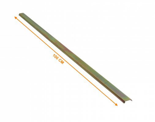 DIN-35-1 Perfil guía 100 centímetros 1 metro Carril normalizado DIN 35 milímetros Simétrico Acero zincado Para uso en automatización y aplicaciones similares