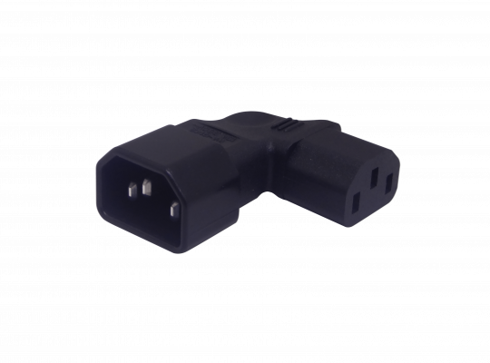 C13-C14-AP Conector Eléctrico Acodado Macho-C14 Hembra-C13 10 Amperios
