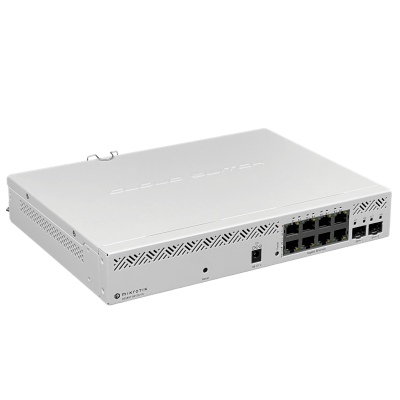 CSS610-8P-2S+IN MIKROTIK 8-1000-PoE 140W-total 2-SFP+10G Switch Rackeable 100-240VAC 48-57VDC