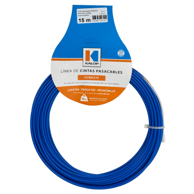LAUCHA-15P KALOP 15mt Cinta Guía Hilos Piola Acero Forrado 30Kg KL29315